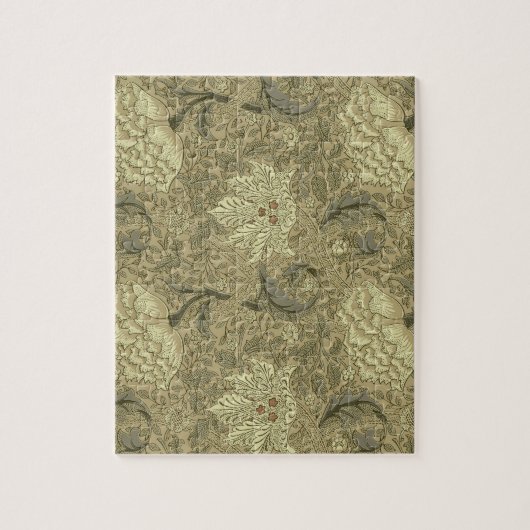 William Morris Windrush Wallpaper Pattern Puzzle (Vertikal)