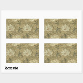 William Morris Windrush Wallpaper Pattern Rechteckiger Aufkleber (Blatt)