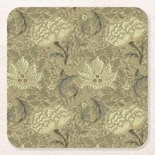 William Morris Windrush Wallpaper Pattern Rechteckiger Pappuntersetzer (Vorderseite)
