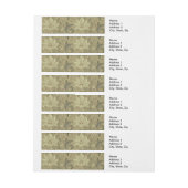 William Morris Windrush Wallpaper Pattern Rundum-Adressaufkleber (Bogen)