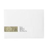 William Morris Windrush Wallpaper Pattern Rundum-Adressaufkleber (Vorderseite)