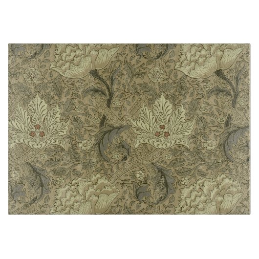 William Morris Windrush Wallpaper Pattern Schneidebrett (Vorderseite)