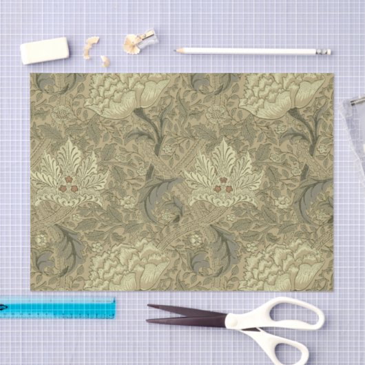 William Morris Windrush Wallpaper Pattern Seidenpapier (Handwerk)
