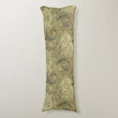 William Morris Windrush Wallpaper Pattern Seitenschläferkissen (Vorderseite Vertikal)