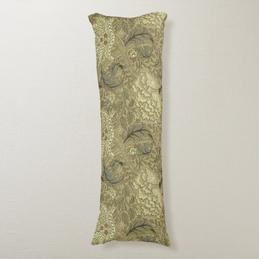 William Morris Windrush Wallpaper Pattern Seitenschläferkissen (Vorderseite Vertikal)