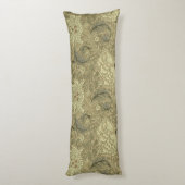 William Morris Windrush Wallpaper Pattern Seitenschläferkissen (Rückseite (Vertikal))