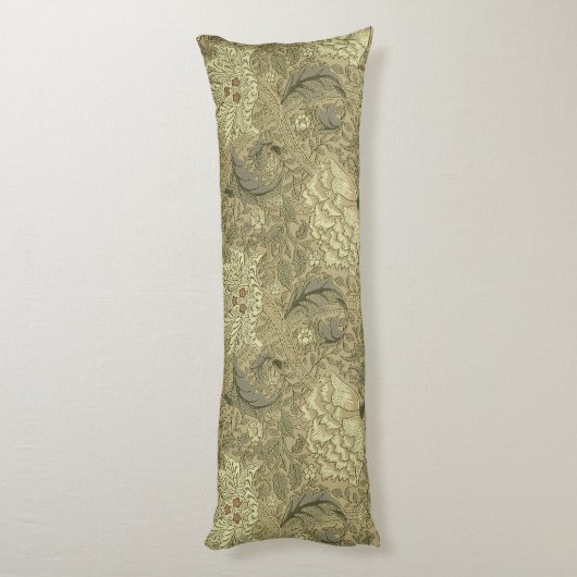 William Morris Windrush Wallpaper Pattern Seitenschläferkissen (Rückseite (Vertikal))
