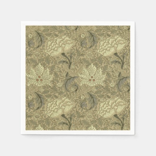 William Morris Windrush Wallpaper Pattern Serviette (Vorderseite)