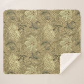 William Morris Windrush Wallpaper Pattern Sherpadecke (Vorderseite (Horizontal))
