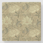 William Morris Windrush Wallpaper Pattern Steinuntersetzer (Vorderseite)