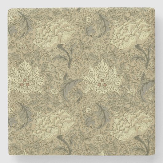 William Morris Windrush Wallpaper Pattern Steinuntersetzer (Vorderseite)