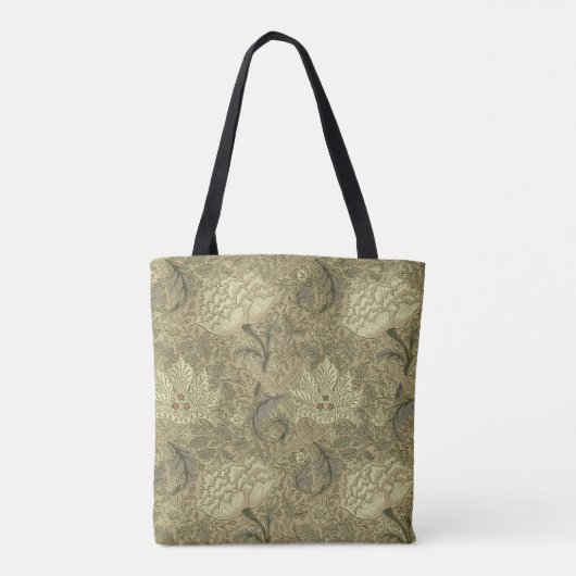 William Morris Windrush Wallpaper Pattern Tasche (Rückseite)