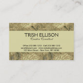 William Morris Windrush Wallpaper Pattern Visitenkarte (Rückseite)