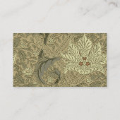 William Morris Windrush Wallpaper Pattern Visitenkarte (Rückseite)