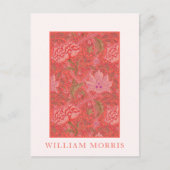 William Morris, Winrush: Rot, Orange und Rosa Blüt Postkarte (Vorderseite)