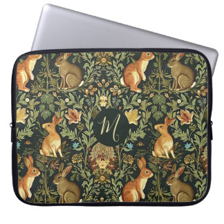 William Morris Woodland Floral Rabbits Christmas Laptopschutzhülle