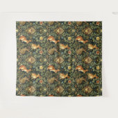William Morris Woodland Floral Rabbits Christmas Wandteppich (Vorderseite (Horizontal))