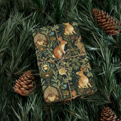 William Morris Woodland Floral Rabbits Weihnachten Geschenkpapier
