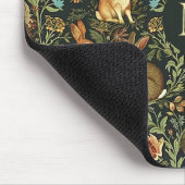 William Morris Woodland Floral Rabbits Weihnachten Mousepad (Ecke)