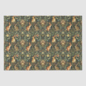 William Morris Woodland Floral Rabbits Weihnachten Seidenpapier (Vorderseite)