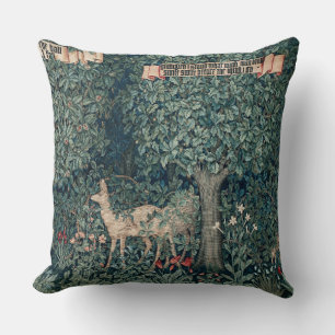 William Morris Woodland Tapestry Deer Stag Kissen