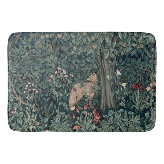 William Morris Woodland Tapestry Fox Badematte (Vorderseite)