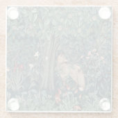 William Morris Woodland Tapestry Fox Glasuntersetzer (Rückseite)