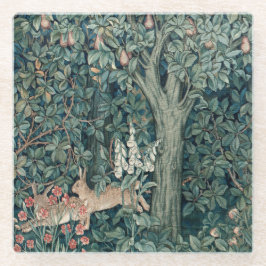 William Morris Woodland Tapestry Rabbits Glasuntersetzer