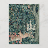 William Morris Woodland Tapestry Rabbits Postkarte (Vorderseite)