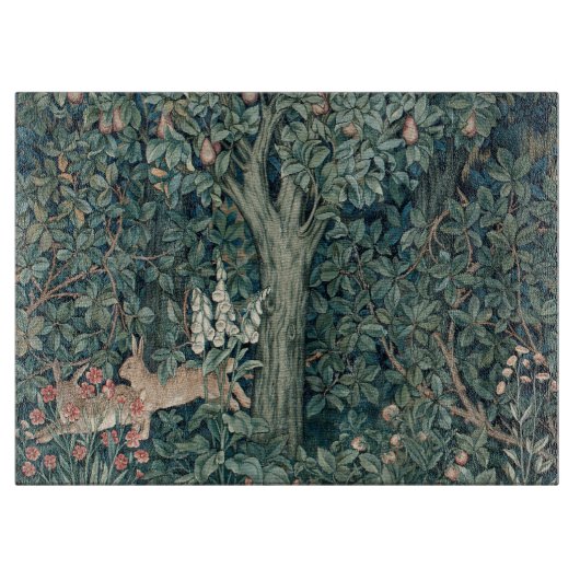 William Morris Woodland Tapestry Rabbits Schneidebrett (Vorderseite)