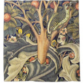 William Morris Woodpecker Pattern Duschvorhang (Vorderseite)