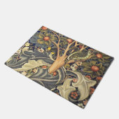 William Morris Woodpecker Pattern Fußmatte (Schrägansicht)