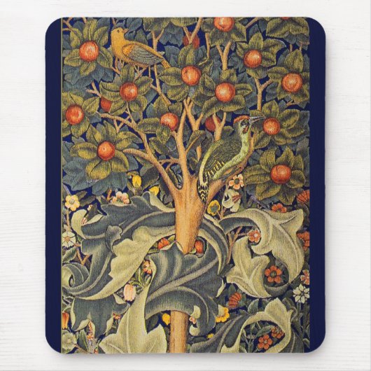 William Morris Woodpecker Pre-Raphaelite Mousepad (Vorne)