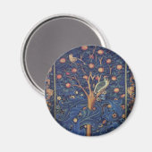 William Morris Woodpecker Tapester Birds Floral Magnet (Vorderseite/Rückseite)