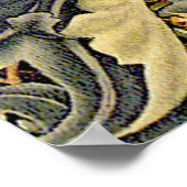 William Morris Woodpecker Tapester Birds Floral Poster (Ecke)