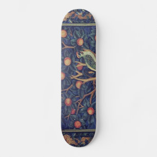 William Morris Woodpecker Tapester Birds Floral Skateboard