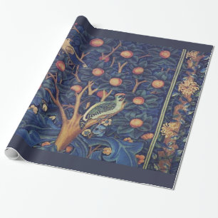 William Morris Woodpecker Tapestes Arts & Crafts Geschenkpapier