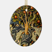 William Morris Woodpecker Tapestes Arts & Crafts Keramik Ornament (Rechts)