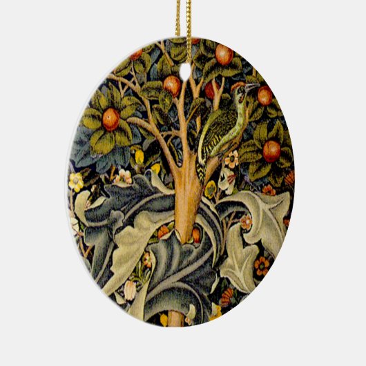 William Morris Woodpecker Tapestes Arts & Crafts Keramik Ornament (Rechts)