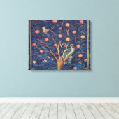 William Morris Woodpecker Tapestes Arts & Crafts Leinwanddruck (Insitu (Holzboden))