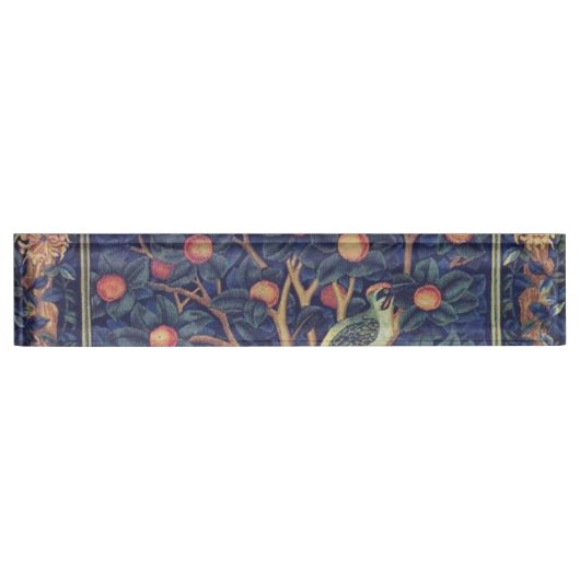 William Morris Woodpecker Tapestes Arts & Crafts Namensplakette (Vorderseite)