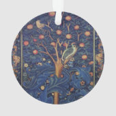 William Morris Woodpecker Tapestes Arts & Crafts Ornament (Rückseite)