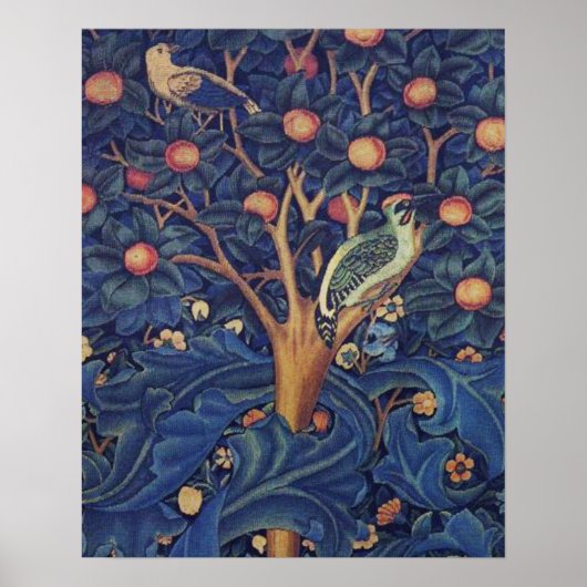William Morris Woodpecker Tapestes Arts & Crafts Poster (Vorne)