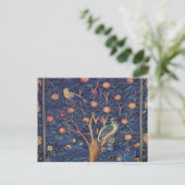 William Morris Woodpecker Tapestes Arts & Crafts Postkarte (Stehend Vorderseite)
