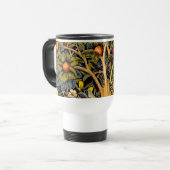 William Morris Woodpecker Tapestes Arts & Crafts Reisebecher (Vorderseite Links)
