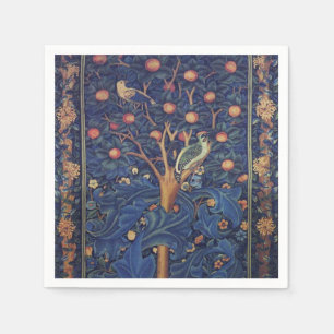William Morris Woodpecker Tapestes Arts & Crafts Serviette