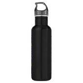 William Morris Woodpecker Tapestes Arts & Crafts Trinkflasche (Rückseite)