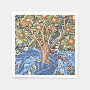 William Morris Woodpecker Tapestes Floral Vintag Serviette