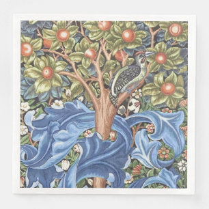 William Morris Woodpecker Tapestes Floral Vintag Serviette