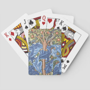 William Morris Woodpecker Tapestes Floral Vintag Spielkarten